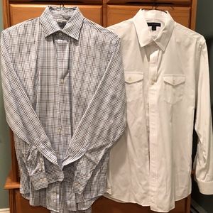 Banana Republic Shirt Duo 15-15 1/2 (M)